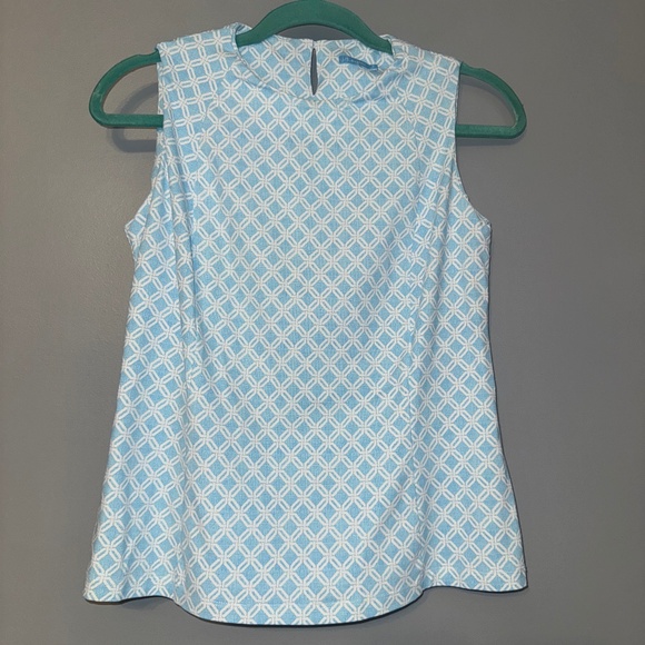 J. McLaughlin Tops - EUC J. McLaughlin Theodora Sleeveless Geometric Blouse Size Small